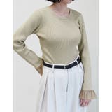 袖オーガンジーフリルニットトップス | Re:EDIT | 詳細画像21