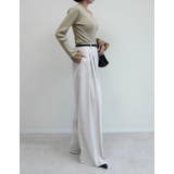 袖オーガンジーフリルニットトップス | Re:EDIT | 詳細画像22