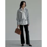 [2025AW COLLECTION]配色アルパカタッチニットカーディガン | Re:EDIT | 詳細画像16 