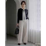 [2025AW COLLECTION]配色アルパカタッチニットカーディガン | Re:EDIT | 詳細画像4 