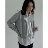 [2025AW COLLECTION]配色アルパカタッチニットカーディガン | Re:EDIT | 詳細画像5 