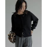 [2025AW COLLECTION]配色アルパカタッチニットカーディガン | Re:EDIT | 詳細画像6 