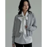 [2025AW COLLECTION]配色アルパカタッチニットカーディガン | Re:EDIT | 詳細画像21 