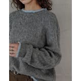 [2025AW COLLECTION]配色モヘアライクシャギーニットトップス | Re:EDIT | 詳細画像14 