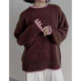[2025AW COLLECTION]配色モヘアライクシャギーニットトップス | Re:EDIT | 詳細画像16 