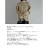 [2025AW COLLECTION]配色モヘアライクシャギーニットトップス | Re:EDIT | 詳細画像8 