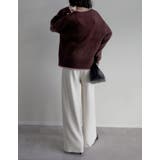 [2025AW COLLECTION]配色モヘアライクシャギーニットトップス | Re:EDIT | 詳細画像29 