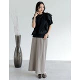 [接触冷感][UVカット]異素材フリルドッキングTシャツ | Re:EDIT | 詳細画像21 