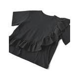 [接触冷感][UVカット]異素材フリルドッキングTシャツ | Re:EDIT | 詳細画像24 