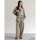 サテンジャケット風シャツ | Re:EDIT | 詳細画像14