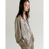 サテンジャケット風シャツ | Re:EDIT | 詳細画像15