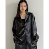 サテンジャケット風シャツ | Re:EDIT | 詳細画像2