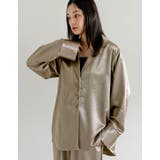 サテンジャケット風シャツ | Re:EDIT | 詳細画像4