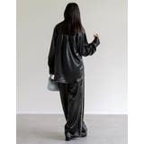 サテンジャケット風シャツ | Re:EDIT | 詳細画像24