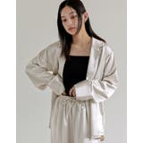 サテンジャケット風シャツ | Re:EDIT | 詳細画像25