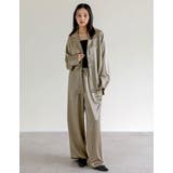 サテンジャケット風シャツ | Re:EDIT | 詳細画像26