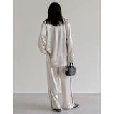 サテンサイドラインドロストパンツ | Re:EDIT | 詳細画像13 