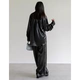 サテンサイドラインドロストパンツ | Re:EDIT | 詳細画像10 