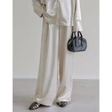 サテンサイドラインドロストパンツ | Re:EDIT | 詳細画像22 