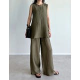 [接触冷感][2点セット]シアーリネンタッチパンツセットアップ | Re:EDIT | 詳細画像4 