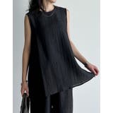 [接触冷感][2点セット]シアーリネンタッチパンツセットアップ | Re:EDIT | 詳細画像8 