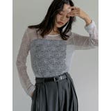 ホワイト(502) | ストレッチシアーレーストップス | Re:EDIT