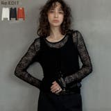 ストレッチシアーレーストップス | Re:EDIT | 詳細画像1