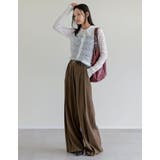 ストレッチレースポロカラー前開きトップス | Re:EDIT | 詳細画像12