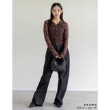 ストレッチレースポロカラー前開きトップス | Re:EDIT | 詳細画像21