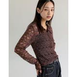 ストレッチレースポロカラー前開きトップス | Re:EDIT | 詳細画像22