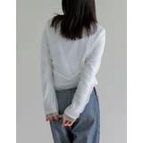 リブ×チュール長袖レイヤードトップス | Re:EDIT | 詳細画像11