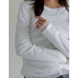 リブ×チュール長袖レイヤードトップス | Re:EDIT | 詳細画像12