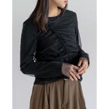 リブ×チュール長袖レイヤードトップス | Re:EDIT | 詳細画像2