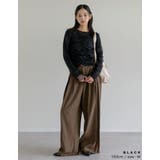 リブ×チュール長袖レイヤードトップス | Re:EDIT | 詳細画像6