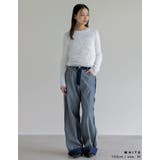 リブ×チュール長袖レイヤードトップス | Re:EDIT | 詳細画像10