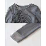 リブ×チュール長袖レイヤードトップス | Re:EDIT | 詳細画像22