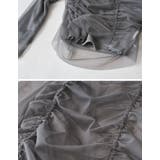 リブ×チュール長袖レイヤードトップス | Re:EDIT | 詳細画像23