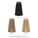 ツイル×ヴィンテージライクサテン切り替えドロストパンツ | Re:EDIT | 詳細画像17