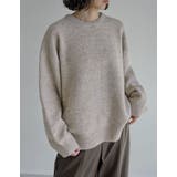 ベージュ(504) | モヘアタッチニットクルーネックトップス | Re:EDIT