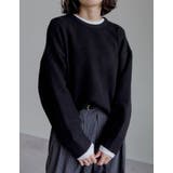 モヘアタッチニットクルーネックトップス | Re:EDIT | 詳細画像3