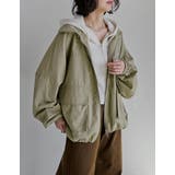 カーキ(603) | スタンドカラージップブルゾン | Re:EDIT