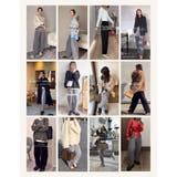 [低身長/高身長サイズ有]ニットバレルレッグカーブパンツ | Re:EDIT | 詳細画像12 