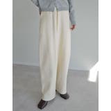 [低身長/高身長サイズ有]ニットバレルレッグカーブパンツ | Re:EDIT | 詳細画像3 