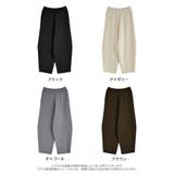 [低身長/高身長サイズ有]ニットバレルレッグカーブパンツ | Re:EDIT | 詳細画像18 