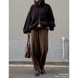 [低身長/高身長サイズ有]ニットバレルレッグカーブパンツ | Re:EDIT | 詳細画像24 