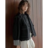 [2025AW COLLECTION]デニムショートカバーオール | Re:EDIT | 詳細画像10 