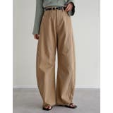 [低身長/高身長サイズ有]カツラギバレルレッグカーブパンツ | Re:EDIT | 詳細画像2 