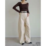 [低身長/高身長サイズ有]カツラギバレルレッグカーブパンツ | Re:EDIT | 詳細画像24 