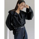 シアーエアリーラッフルカラーブラウス | Re:EDIT | 詳細画像9