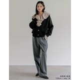 シアーエアリーラッフルカラーブラウス | Re:EDIT | 詳細画像15